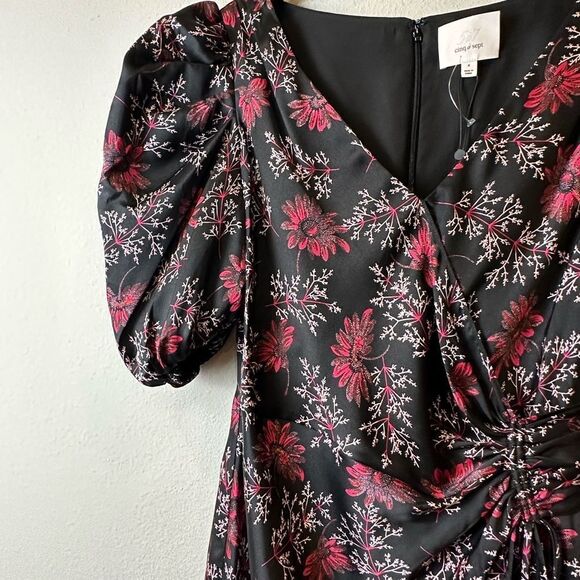 Cinq à Sept Daisy Kacy Faux Wrap Midi Dress‎ size 4 - Picture 7 of 15